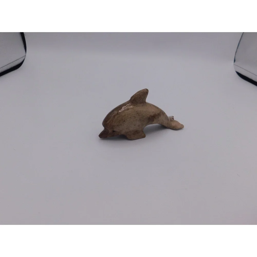 Cozumel Mexico Stone Carved dolphin figurine 4